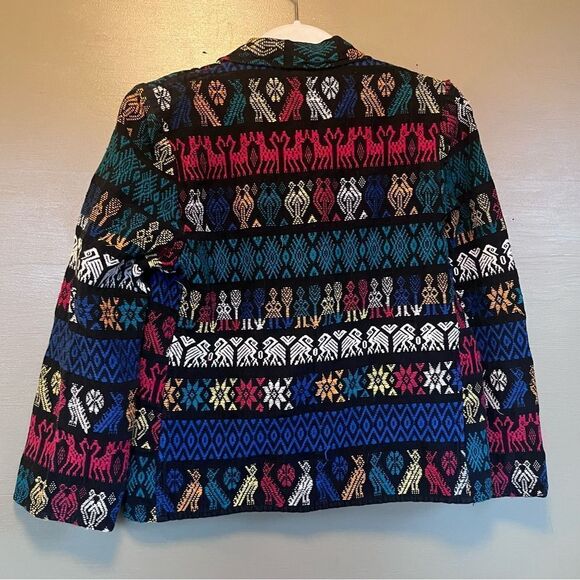 Aries Guatemala Hand Woven Cultural Fast Colors Blazer Jacket - Picture 8 of 10